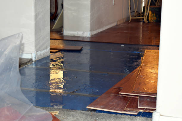 Professional Water Damage Restoration technician working in Exeter, ME
